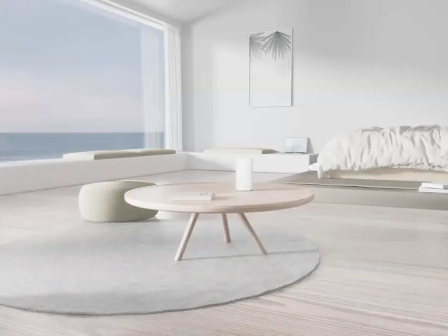 TP-Link Deco sobre mesa de centro em sala clara