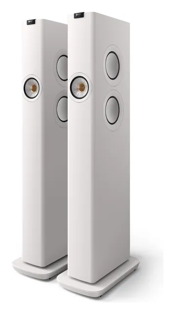 Par de torres KEF LS60 Wireless brancas